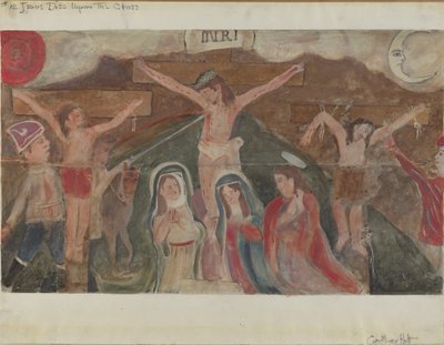 Estação da Cruz No. 12: Jesus morre na cruz, c. 1936. de Geoffrey Holt