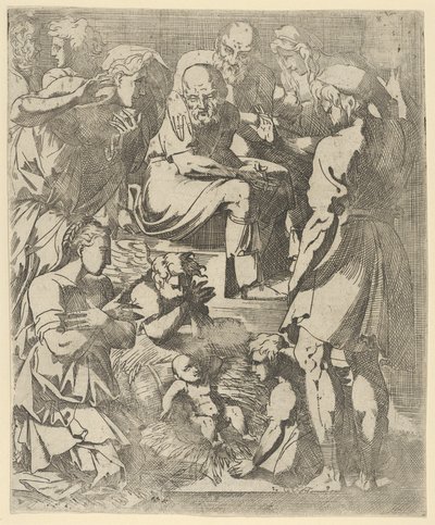 A Natividade, c. 1544-48. de Geoffroy Dumoûtier