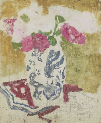 Vaso com flores cor-de-rosa de Georg-Hendrik Breitner