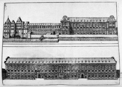 Design do castelo, 1664 de Georg Andreas Bockler