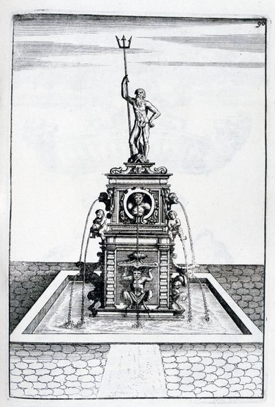 Projeto da fonte, 1664 de Georg Andreas Bockler