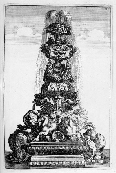 Projeto da fonte, 1664 de Georg Andreas Bockler