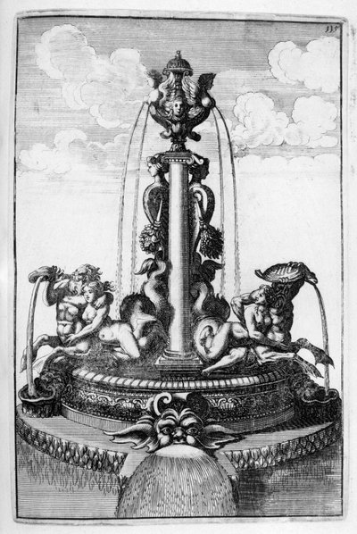Projeto da fonte, 1664 de Georg Andreas Bockler