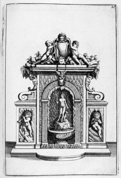 Projeto da fonte, 1664 de Georg Andreas Bockler