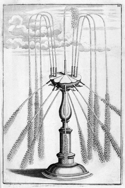 Projeto de fonte ornamental, 1664 de Georg Andreas Bockler
