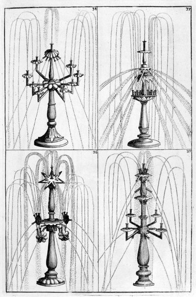 Projeto de fonte ornamental, 1664 de Georg Andreas Bockler