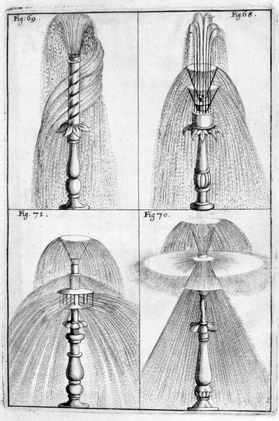Projeto de fonte ornamental, 1664 de Georg Andreas Bockler