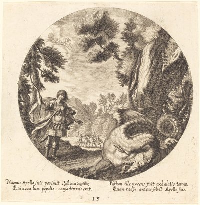 Apollo matando o Python de Georg Andreas Wolfgang the Elder
