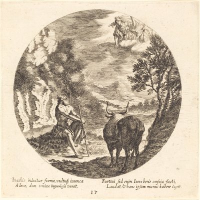 Júpiter transformando Io em uma vaca de Georg Andreas Wolfgang the Elder