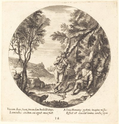 Mercúrio Embalando Argos para Dormir de Georg Andreas Wolfgang the Elder