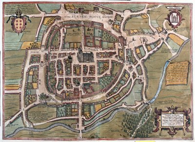 Braga, Portugal - em "Civitates Orbis Terrarum" de Georg Braun, Colónia 1617 de Georg Braun