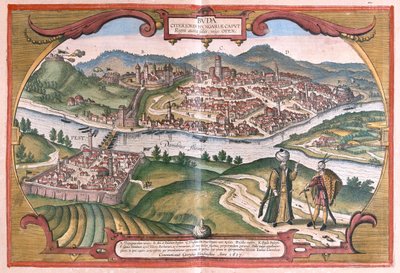 Budapeste, Hungria - em "Civitates Orbis Terrarum" de Georg Braun, Colónia 1617 de Georg Braun