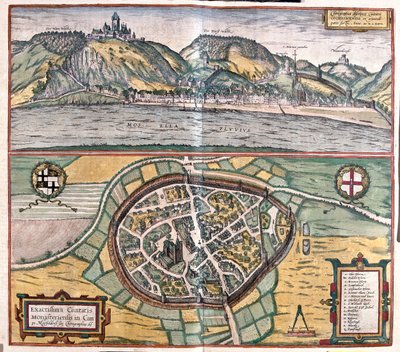 Cochem, Alemanha - em "Civitates Orbis Terrarum" de Georg Braun, Colónia 1617 de Georg Braun