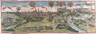 Cracóvia, Polónia - em "Civitates Orbis Terrarum" de Georg Braun, Colónia 1617 de Georg Braun
