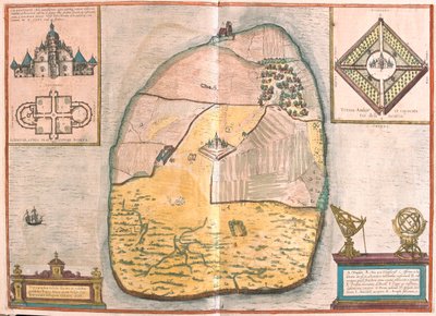 Dinamarca - em "Civitates Orbis Terrarum" de Georg Braun, Colónia 1617 de Georg Braun