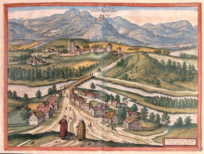 Drégelypalank, Hungria - em "Civitates Orbis Terrarum" de Georg Braun, Colónia 1617 de Georg Braun