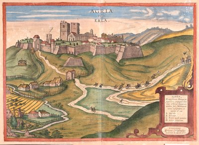 Eger, Hungria - em "Civitates Orbis Terrarum" de Georg Braun, Colónia 1617 de Georg Braun