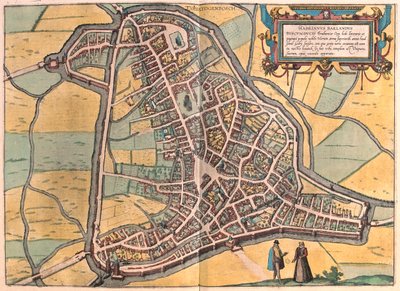 Hertogenbosch, Países Baixos - em "Civitates Orbis Terrarum" de Georg Braun, Colónia 1617 de Georg Braun