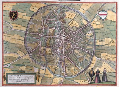 Lovaina, Bélgica, em "Civitates Orbis Terrarum" de Georg Braun, Colónia 1617 de Georg Braun