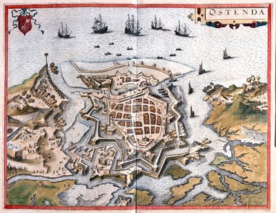 Ostende, Bélgica - em "Civitates Orbis Terrarum" de Georg Braun, Colónia 1617 de Georg Braun