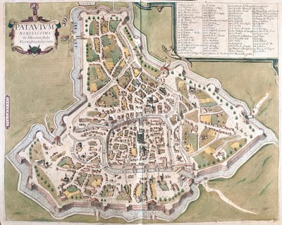Pádua, Itália - em "Civitates Orbis Terrarum" de Georg Braun, Colónia 1617 de Georg Braun