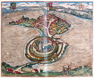 Ratzeburg, Alemanha - em "Civitates Orbis Terrarum" de Georg Braun, Colónia 1617 de Georg Braun
