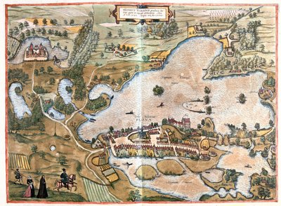 Schleswing, Holstein, Alemanha - em "Civitates Orbis Terrarum" de Georg Braun, Colónia 1617 de Georg Braun