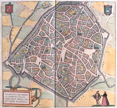 Valencena, Bruxelles - em "Civitates Orbis Terrarum" de Georg Braun, Colónia 1617 de Georg Braun