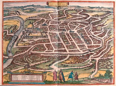 Vilnius, Lituânia - em "Civitates Orbis Terrarum" de Georg Braun, Colónia 1617 de Georg Braun