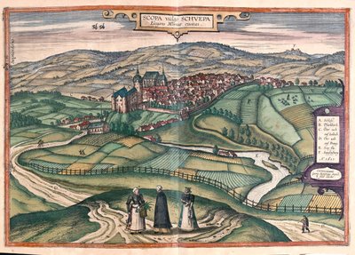 Zschopau, Alemanha - em "Civitates Orbis Terrarum" de Georg Braun, Colónia 1617 de Georg Braun