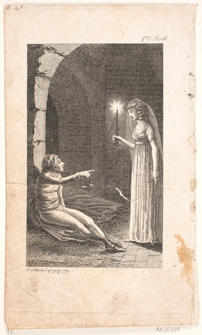 Ilustração com cena de prisão de Georg Christian Schule