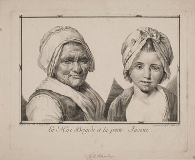 Madre Brigide e a pequena Javotte de Georg Christian Schule