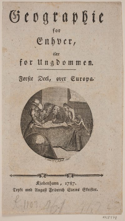 Página de título com vinheta para "Geografia para qualquer um" de Georg Christian Schule