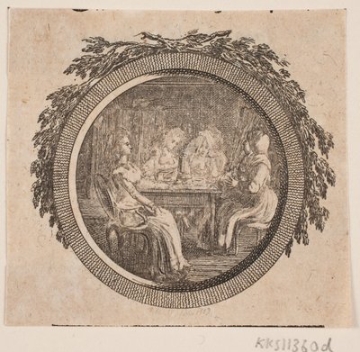 Título da vinheta para S. Richardson: "História de Miss Clarissa Harlowe", terceira parte de Georg Christian Schule