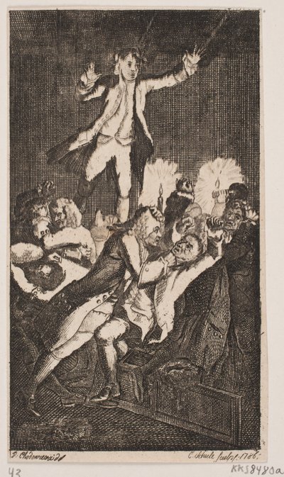 A vinheta do título para "Peregrine Pickles Incidents" de Smollett de Georg Christian Schule
