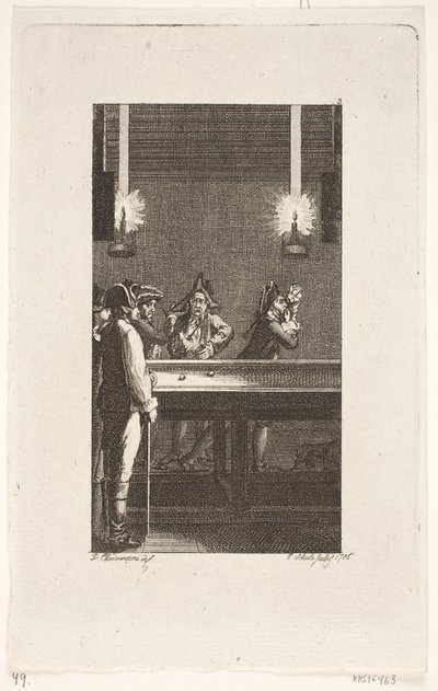 A vinheta do título para "Peregrine Pickles Incidents" de Smollett de Georg Christian Schule