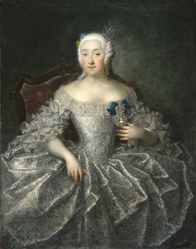 Retrato da condessa Varvara Alexeyevna Sheremetyeva 1711-1767, 1746 de Georg Christoph Grooth