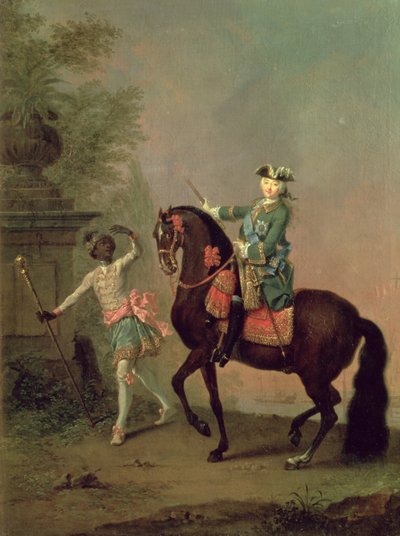 Retrato da imperatriz Elizabeth Petrovna de Georg Christoph Grooth