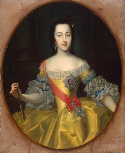 Retrato da Grã-Duquesa Catarina Alexeyevna de Georg Cristoph Grooth