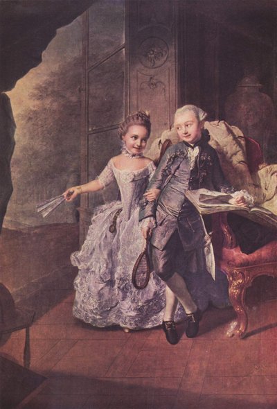 Alemão: Die Verführung zum Spiel (Príncipe e Princesa de Mecklenburg) de Georg David Matthieu