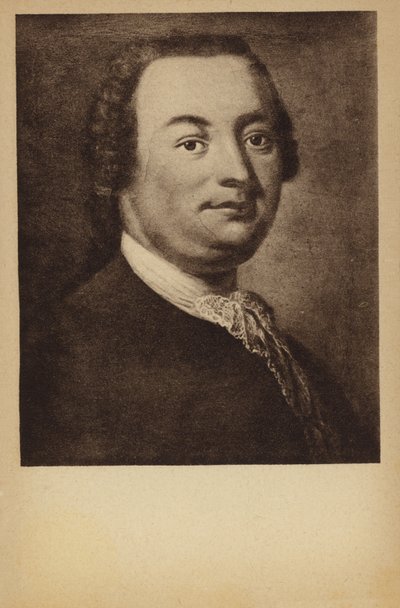 Johann Christian Bach, compositor alemão da era clássica (1735-1782) de Georg David Matthieu