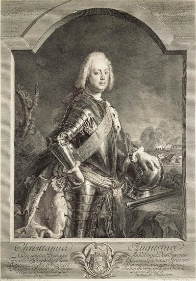 Retrato de Christian August, Príncipe de Anhalt-Zerbst 1690-1747, 1750. de Georg Freidrich Schmidt