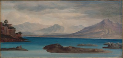 Vista da Baía de Nápoles de Georg Friedrich August Lucas