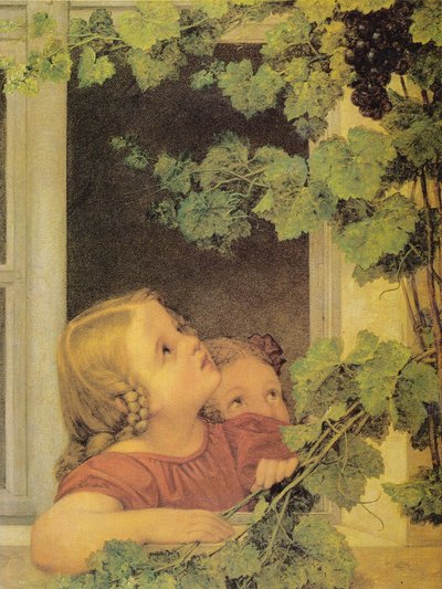 Crianças à janela de Georg Friedrich Kersting