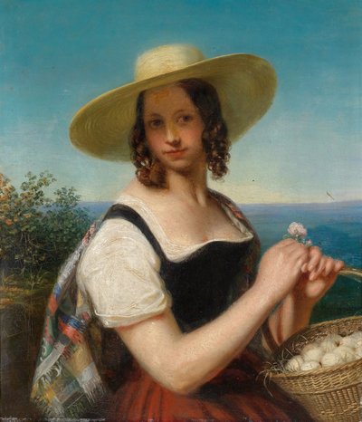 A rapariga dos ovos de Georg Friedrich Reichmann