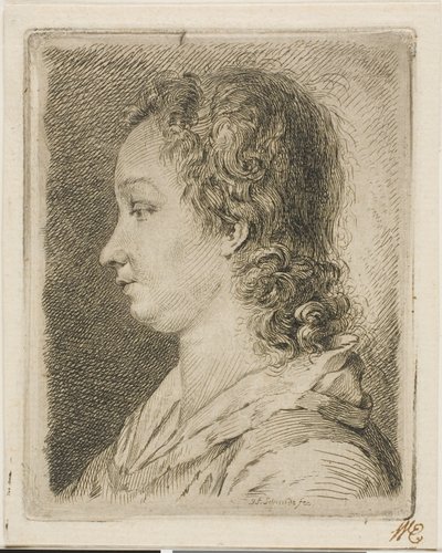 Madame Schmidt (a Mulher do Artista) de Georg Friedrich Schmidt