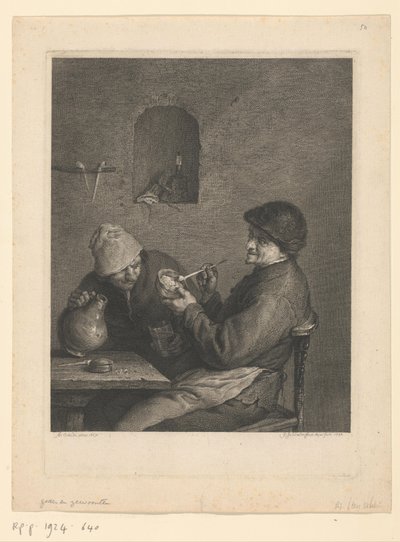 Fumante e bebedor de Georg Friedrich Schmidt