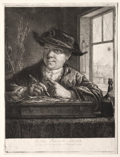 Auto-retrato de Georg Friedrich Schmidt