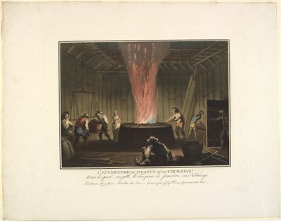 A abertura do topo de um forno de Georg Haas