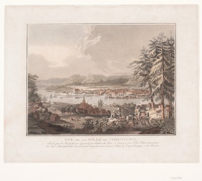 Vista da cidade de Kristiania de Georg Haas